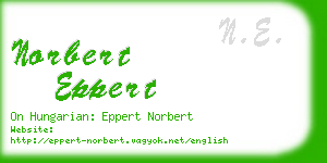 norbert eppert business card